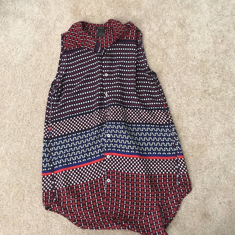 Ann Taylor Button-Down Tank
