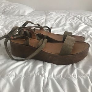 ASOS Suede Tie Wedges