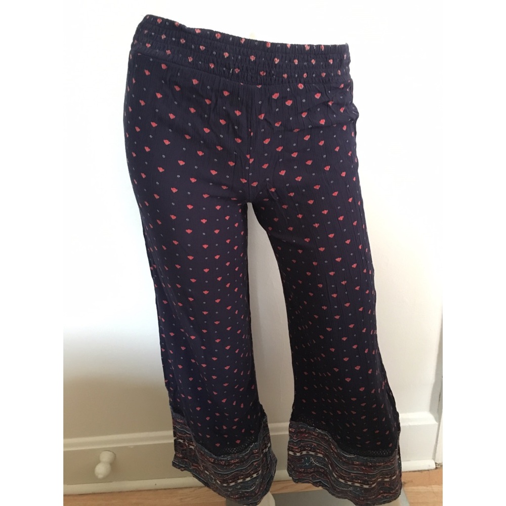 Navy Palazzo Pants