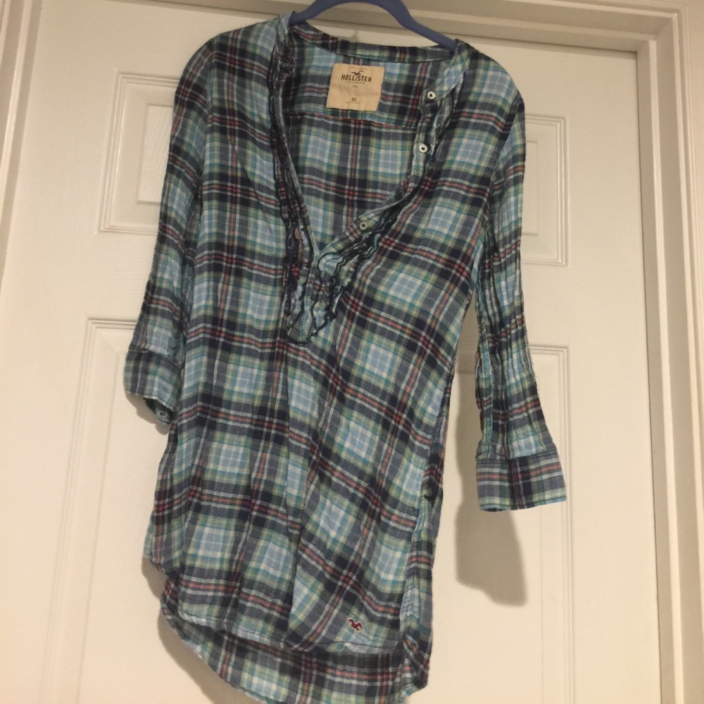 Lightweight plaid shirt - XS