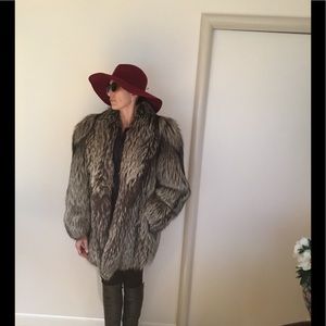 REDUCED!!! ONLY $100.  SILVER FOX JACKET-