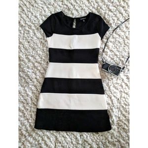 Black and White stripped dress
