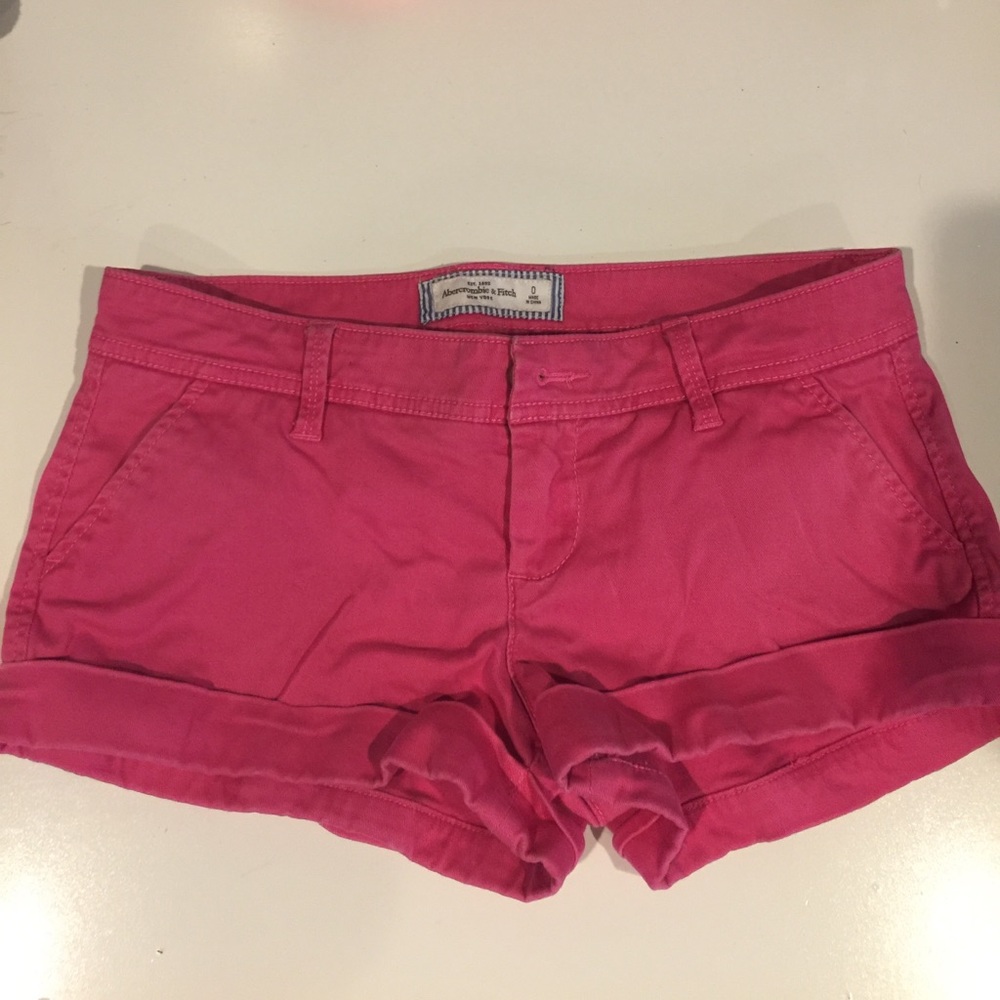 Pink Abercrombie & Fitch shorts - size 0