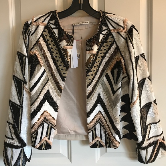 Alice + Olivia Jackets & Blazers - Alice + Olivia Beaded jacket. Size S.