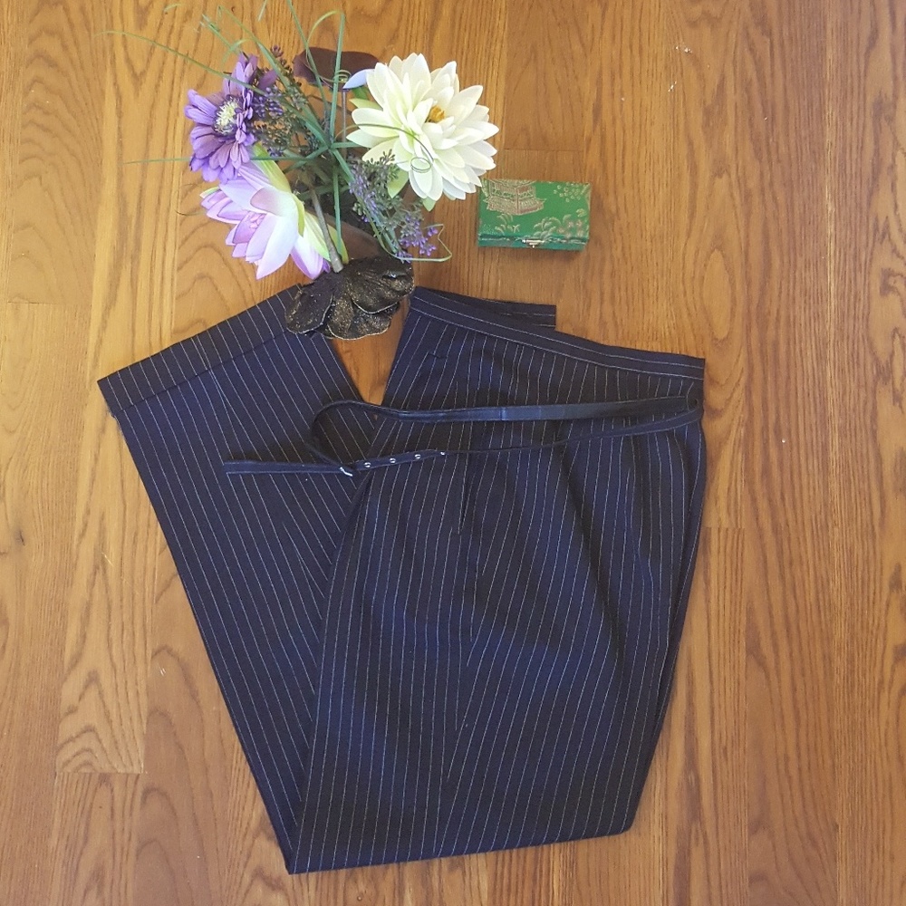 Vintage Harve Bernard 100% Wool Pinstripe Pants