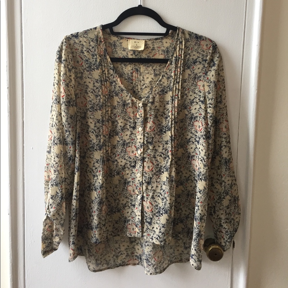 Pins & Needles Sheer Floral Blouse