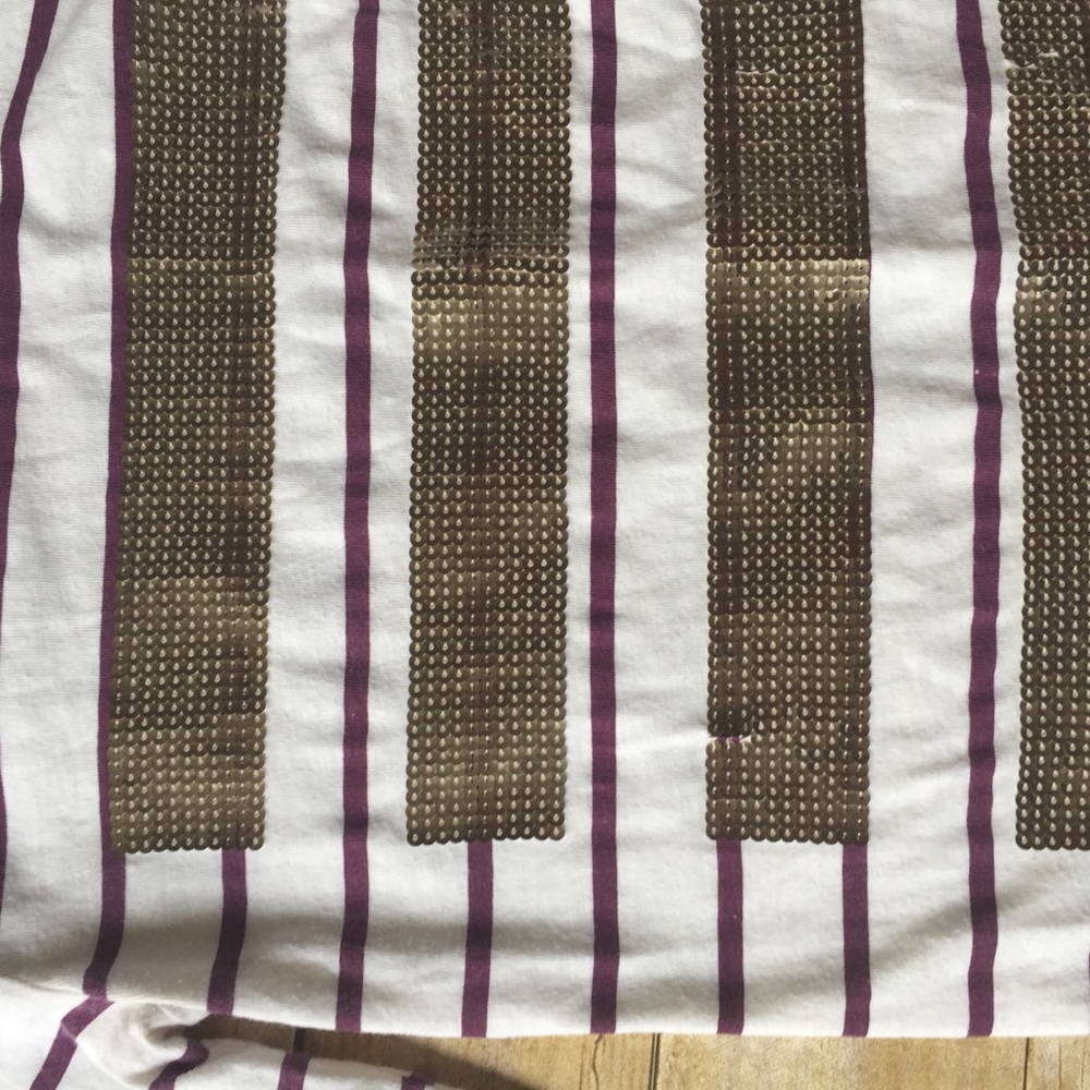 PLATOS 4/$20 • J CREW • sequin striped shirt - Picture 3 of 5