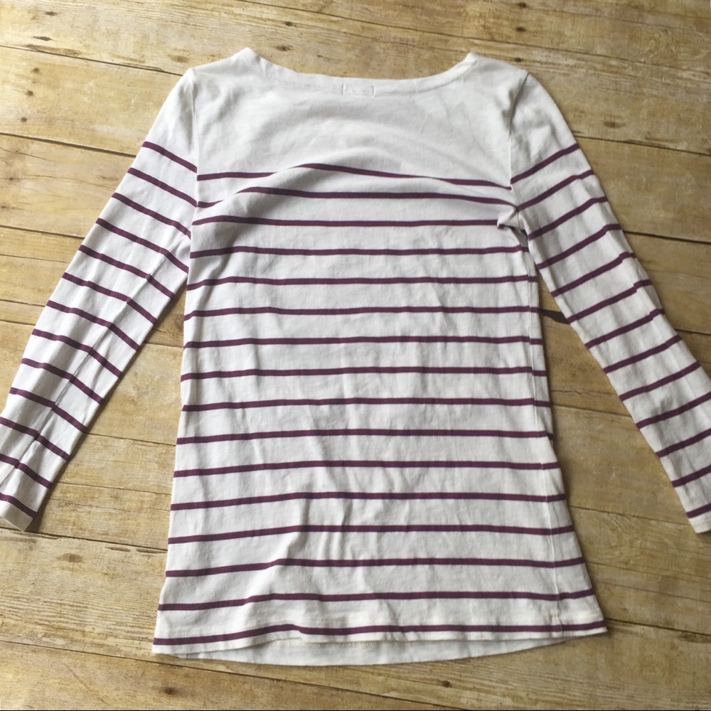 PLATOS 4/$20 • J CREW • sequin striped shirt - Picture 5 of 5