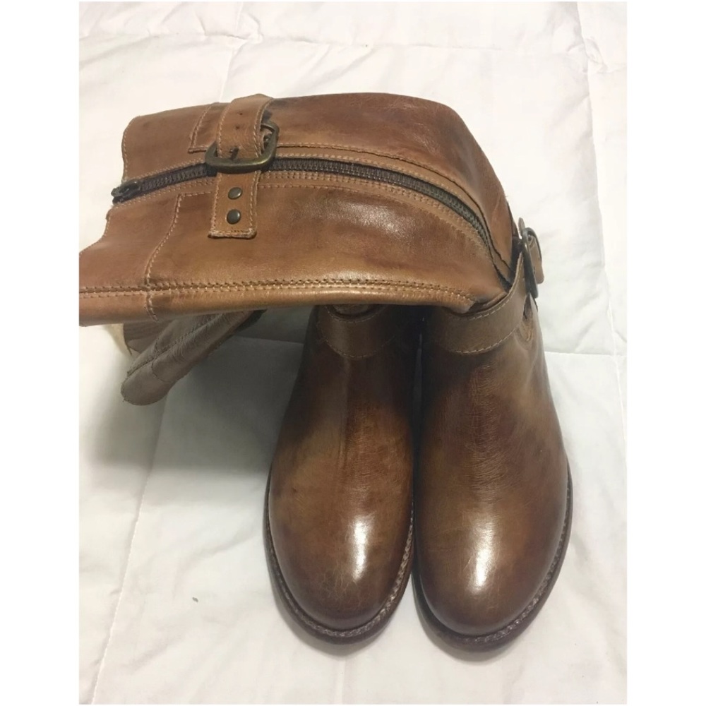 BED STU GOGO LUG LEATHER MOTO BOOTS - Picture 4 of 7