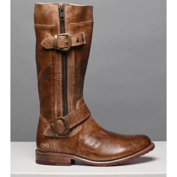 BED STU GOGO LUG LEATHER MOTO BOOTS - Picture 3 of 7