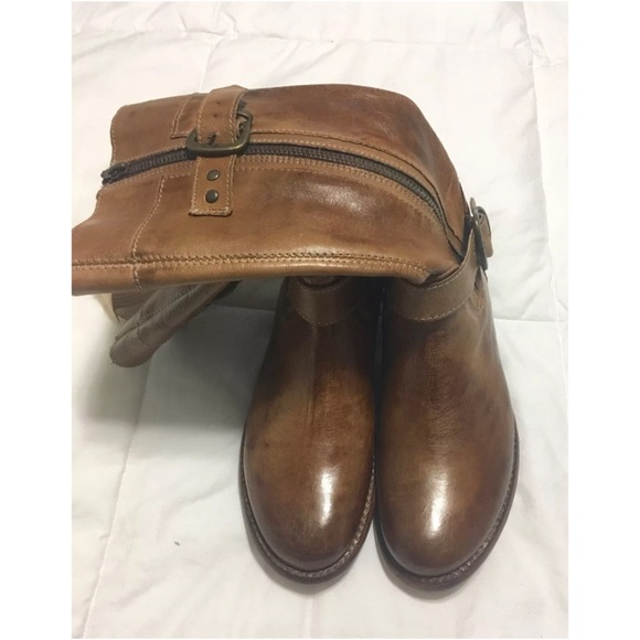 BED STU GOGO LUG LEATHER MOTO BOOTS - Picture 4 of 7