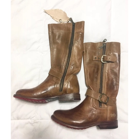 BED STU GOGO LUG LEATHER MOTO BOOTS - Picture 5 of 7