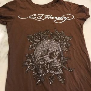 Ed Hardy Embellished tunic. Size Small.