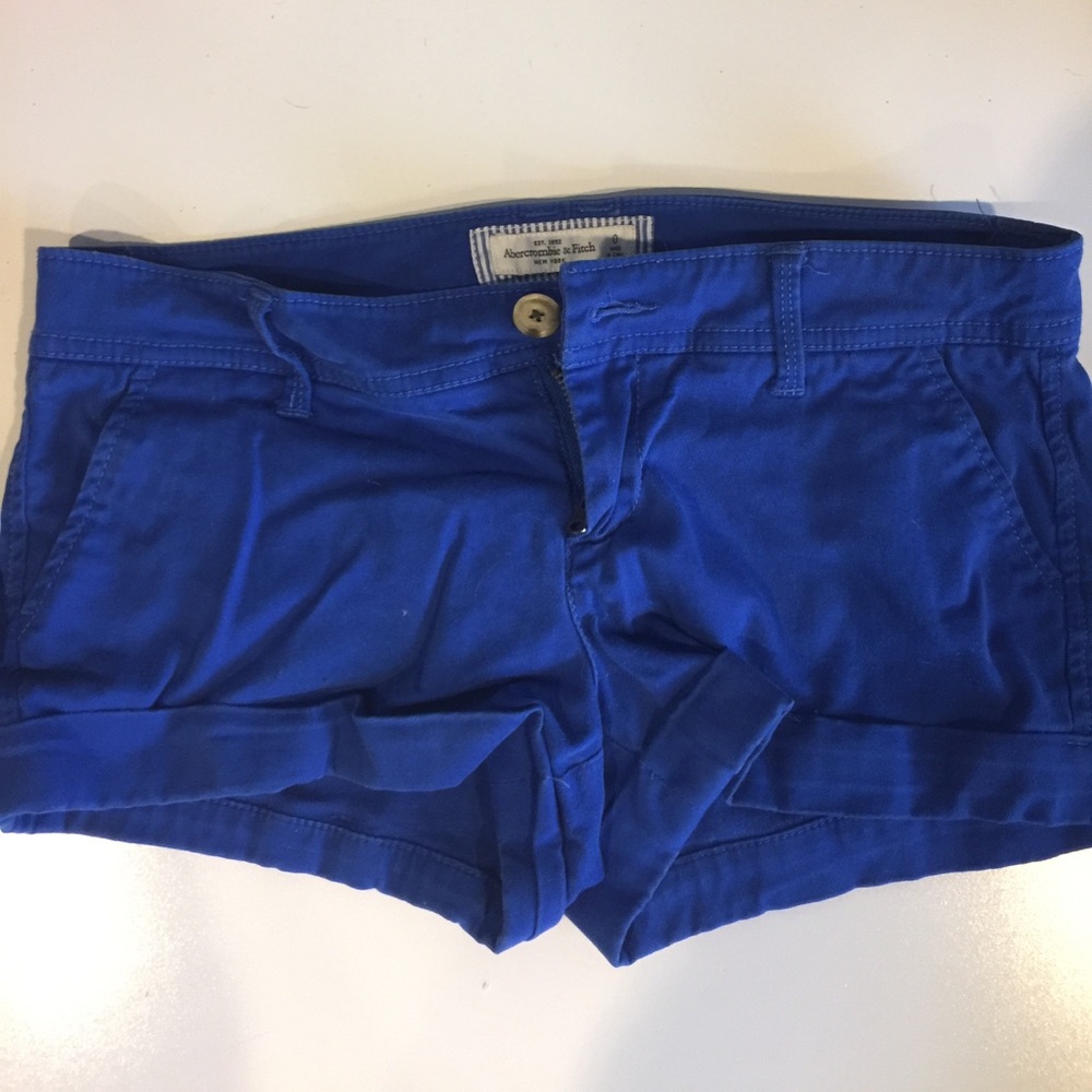 Royal blue Abercrombie & Fitch shorts - Size 0