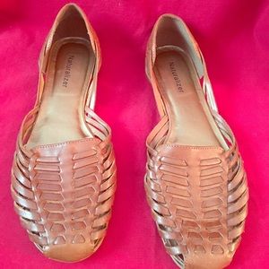 Leather neutral color Naturalizer size 7 sandals
