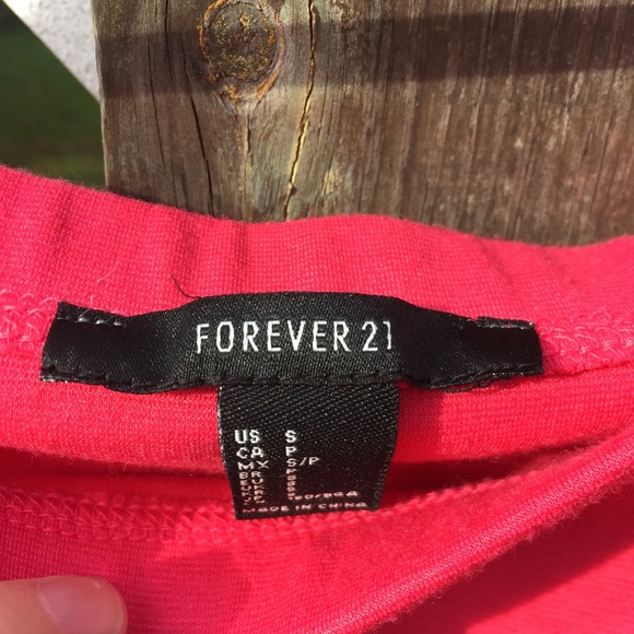 Forever 21 NWOT Hot Pink Dress Small - Picture 4 of 6