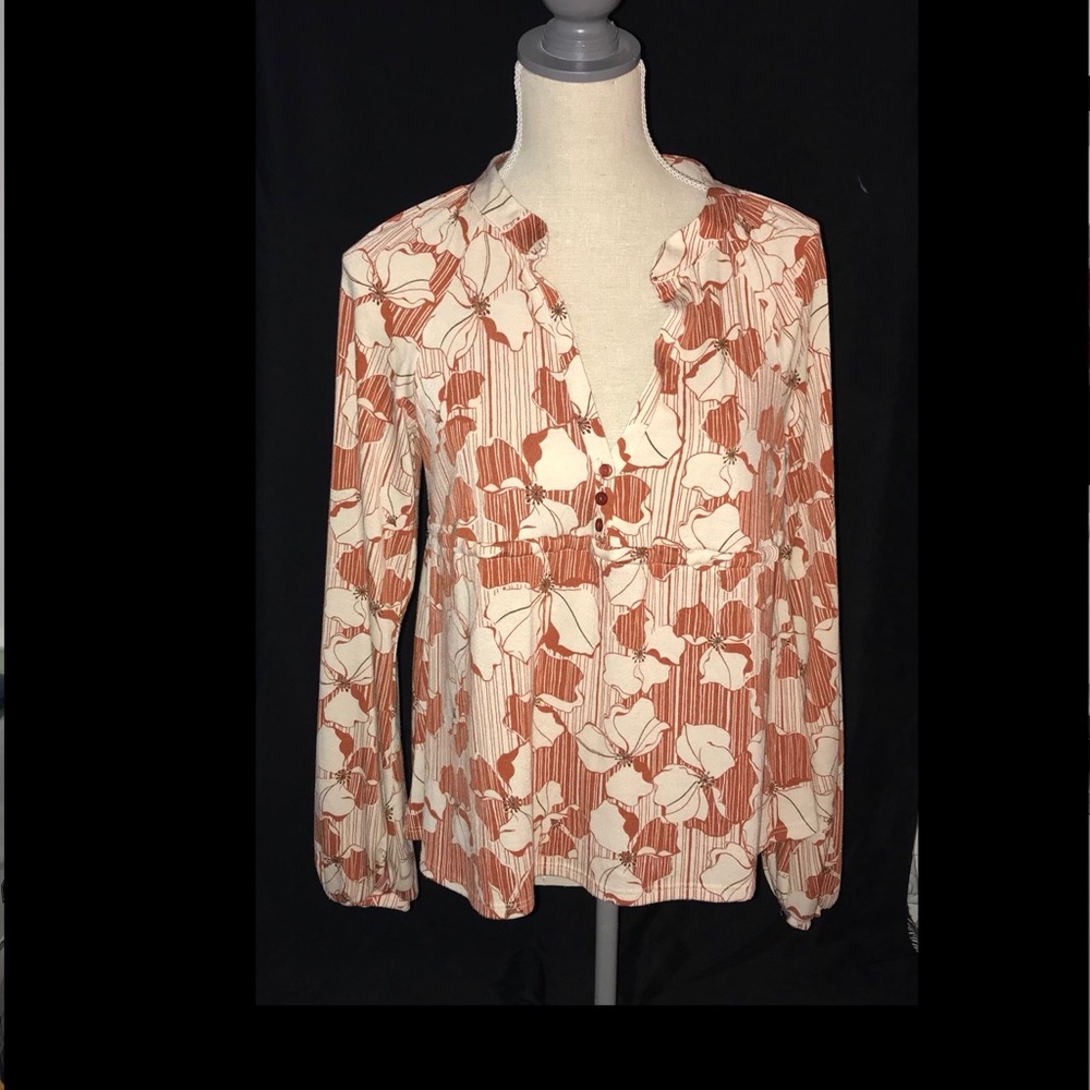 Long Sleeve V-Neck Top