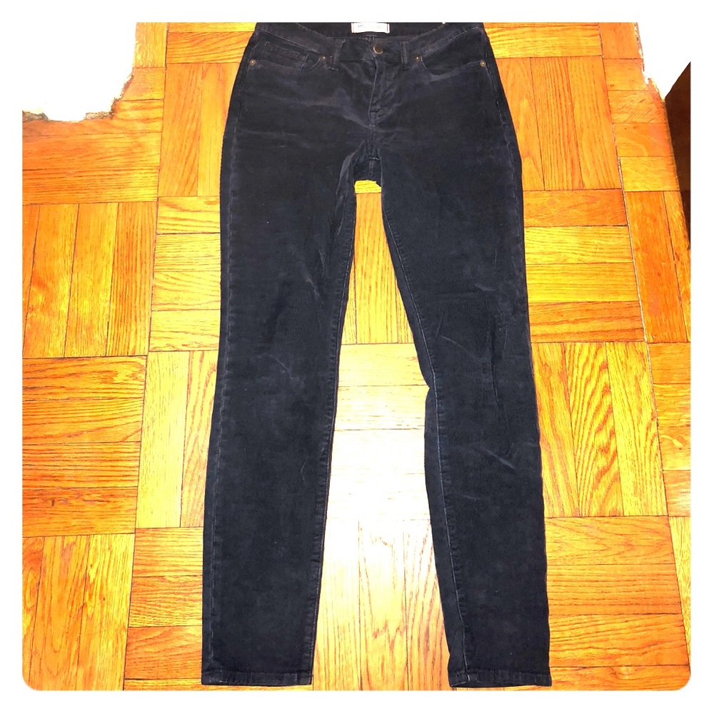 Madewell Skinny Skinny Corduroy in Navy sz 27