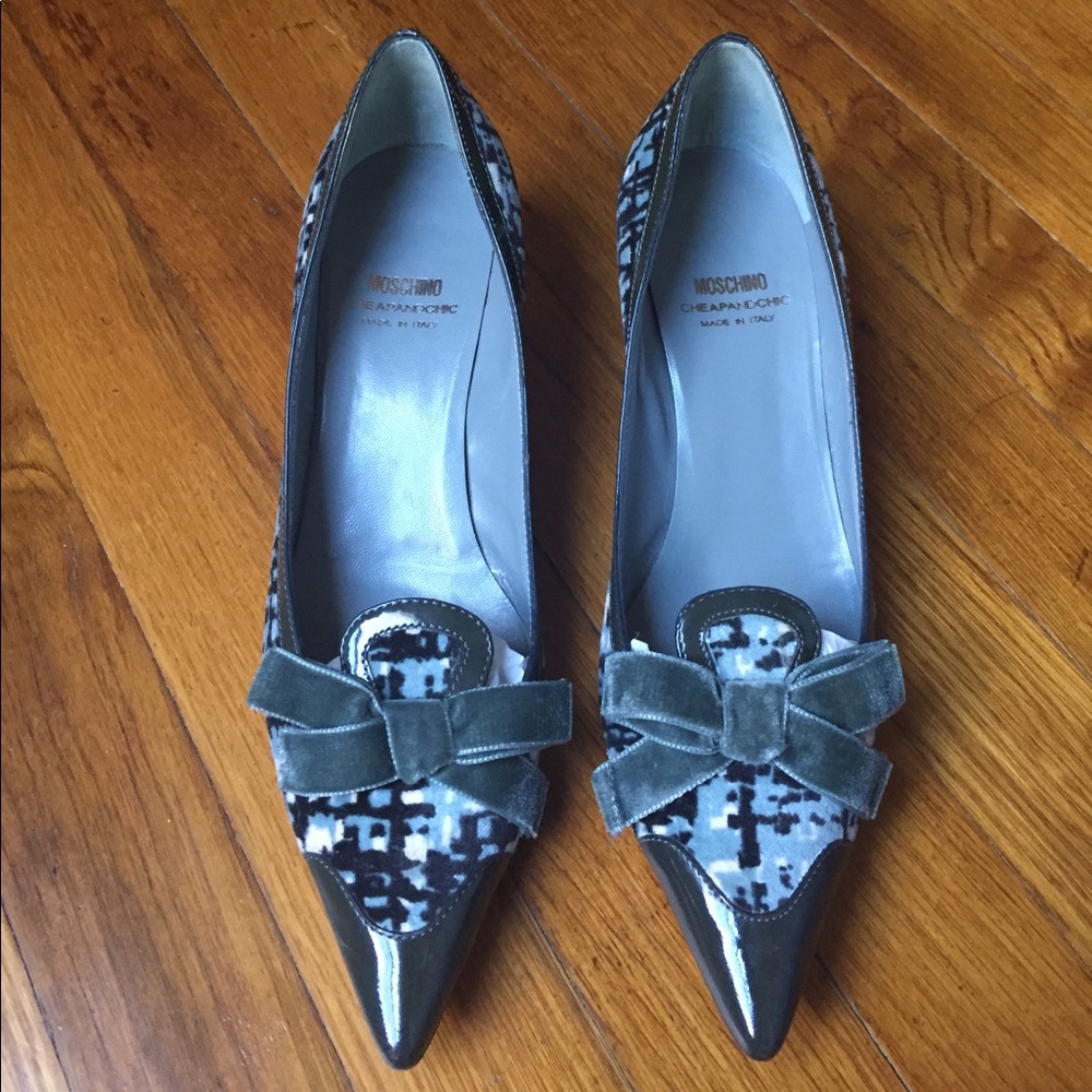MOSCHINO Cheap & Chic Bow Pumps Shoes. Size 37.5