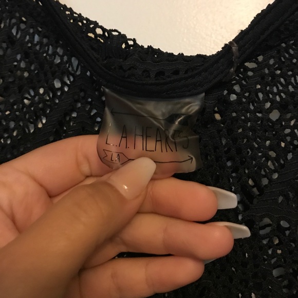 SOLD! CUTE Black Lace Swimsuit Coverup - Picture 3 of 3