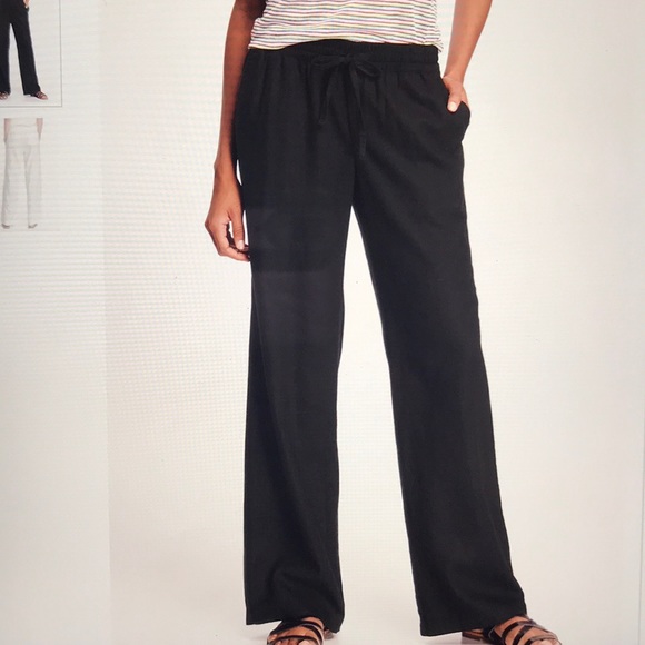 tall wide leg linen pants