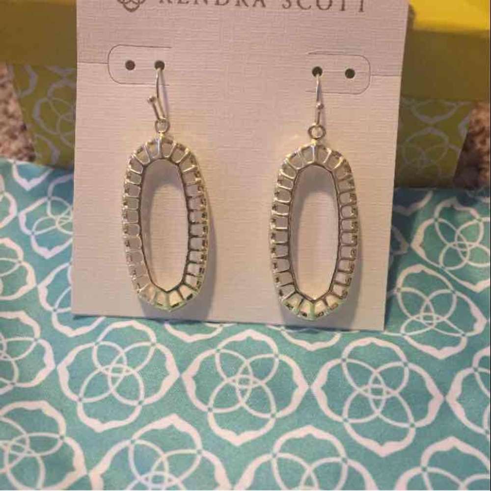 *SOLD* Kendra Scott CLEAR dayla earrings