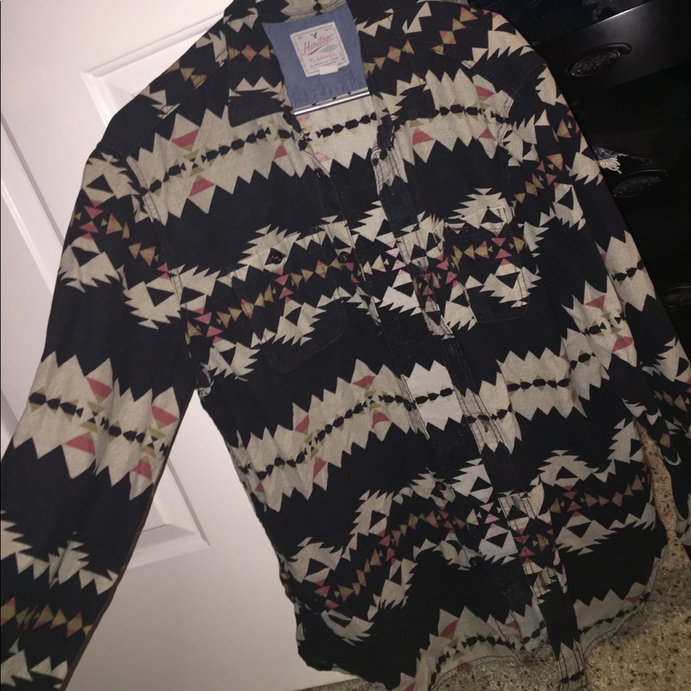 American Eagle Aztec Flannel