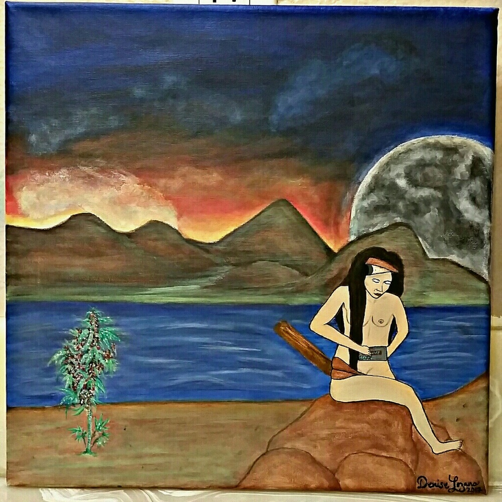 Original acrylic canvas painting