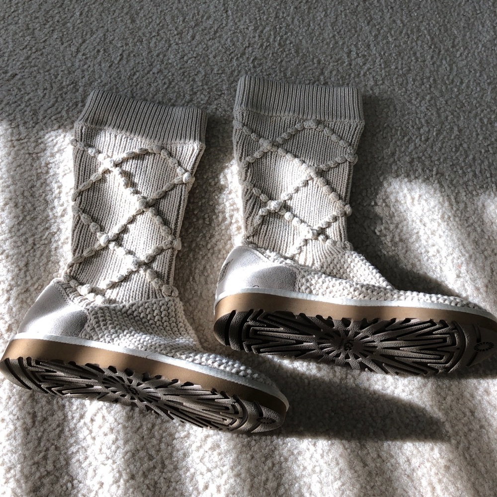Ugg Cream Sweater Boots