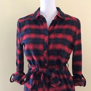 Blu Pepper Flannel Dress/Tunic