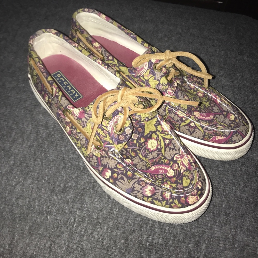 Liberty Floral Sperrys