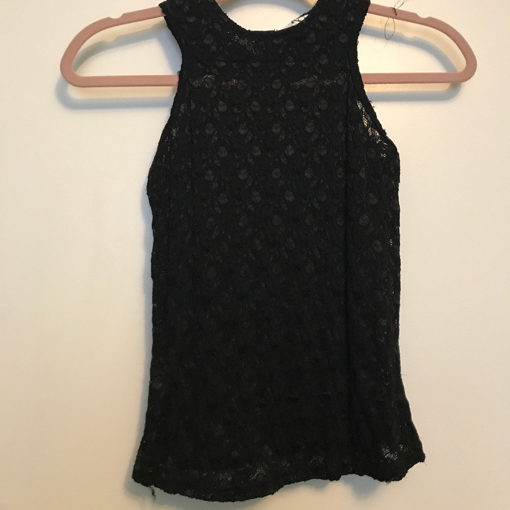 SOLD!! Beautiful Black Lace Top