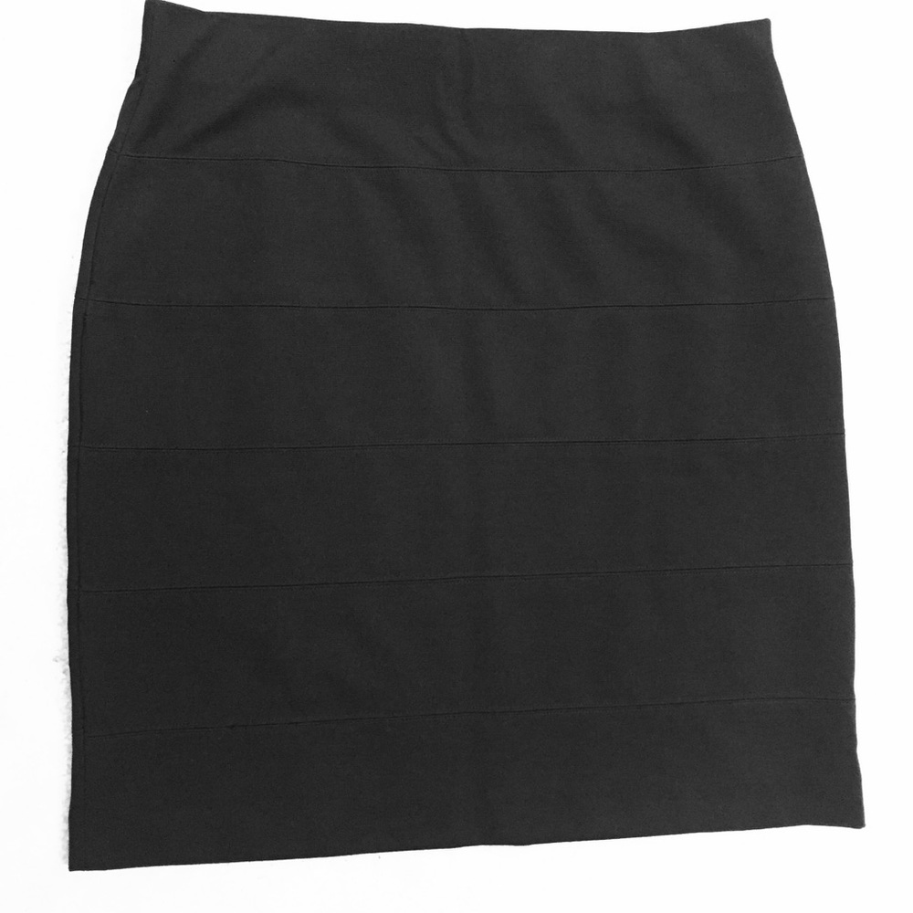Black pencil skirt