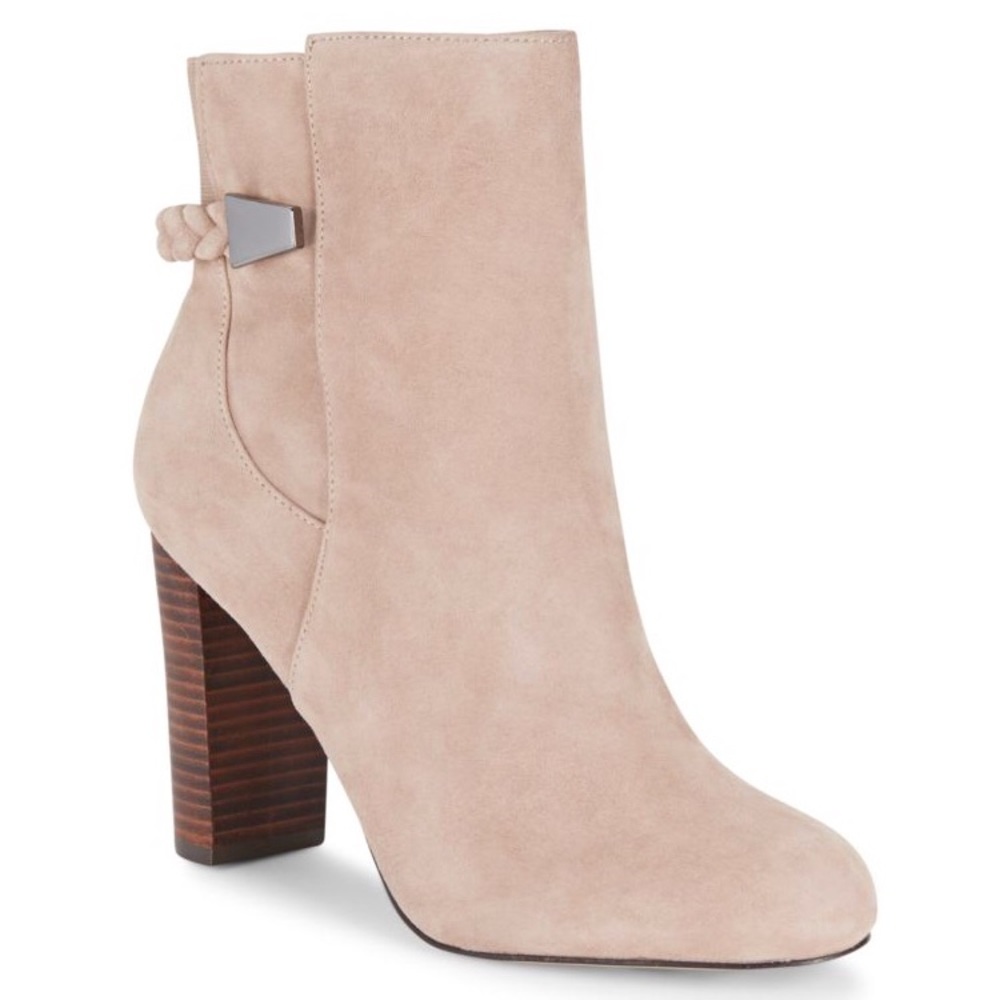 Ankle-Length Stack Heel Boots