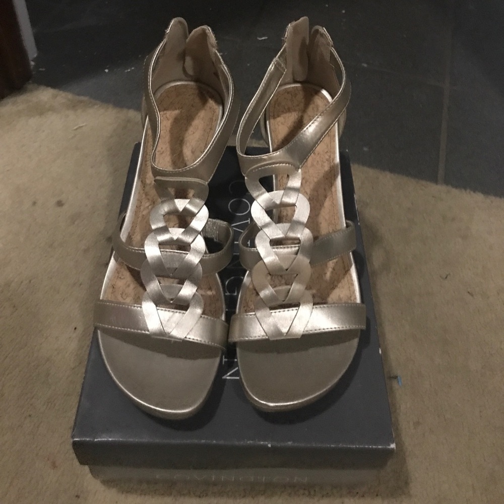 Brand new gold wedges