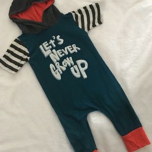 Let’s never grow up Henry and Clair romper