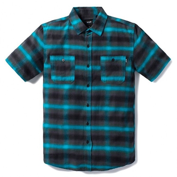 HUF Men’s Button Up Shirt Medium New - Picture 1 of 2