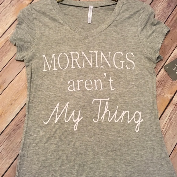 Mornings graphic tee S-XL - Picture 2 of 4
