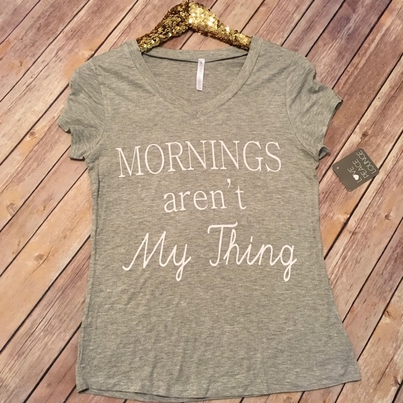 Mornings graphic tee S-XL - Picture 3 of 4