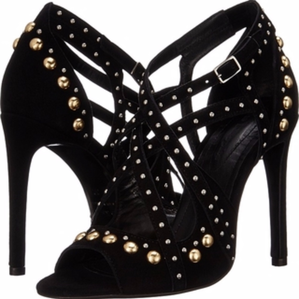 NWT The Kooples Black Stud Heels