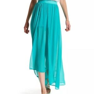 NWT. BB Dakota Vitina Sheer Maxi Skirt.