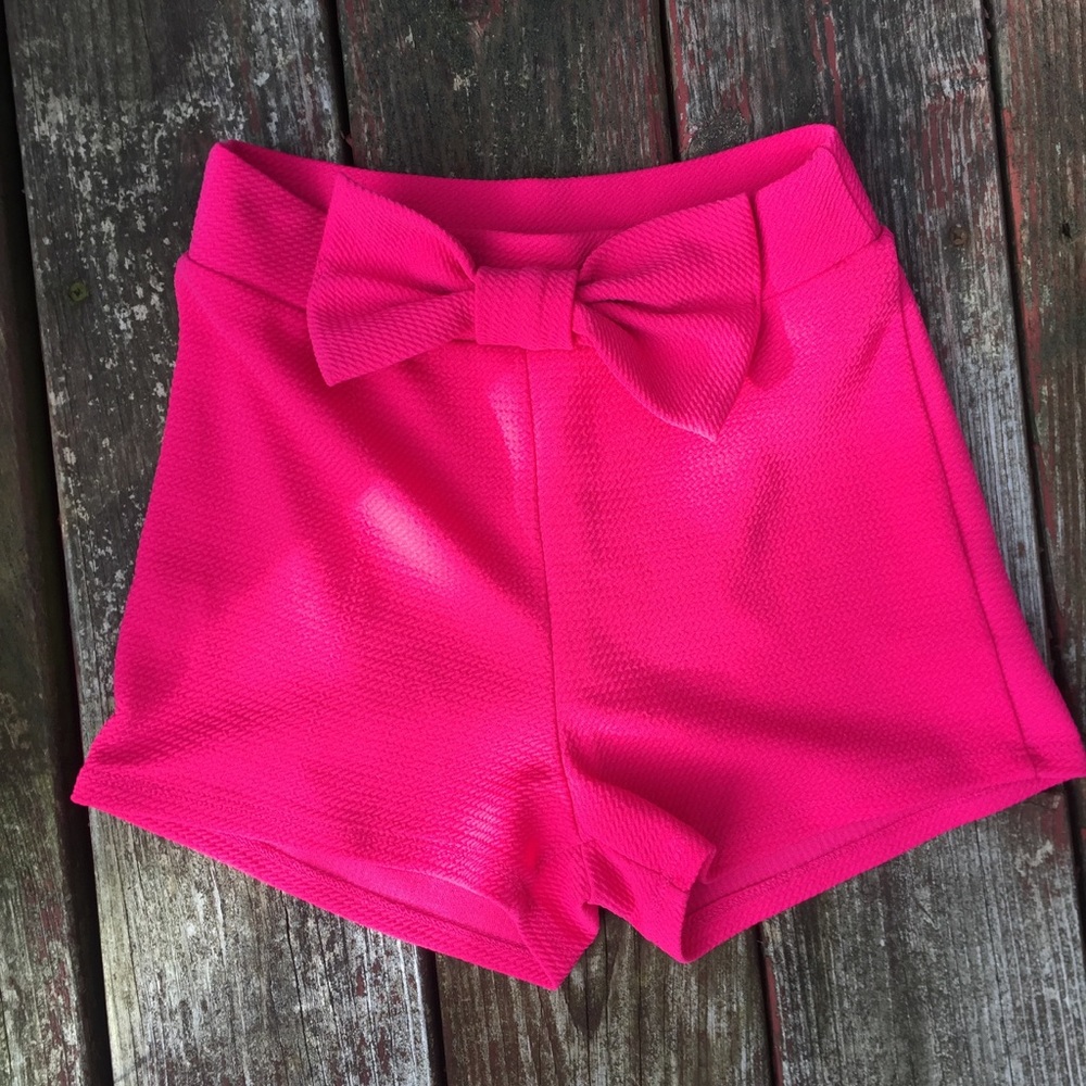 Charolette Russe Medium Stretch Hot Pink Shorts