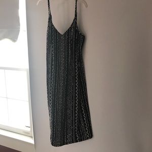 Black and white aztec dress