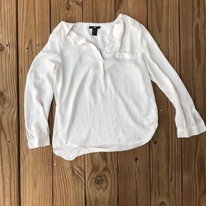 White H&M dress top