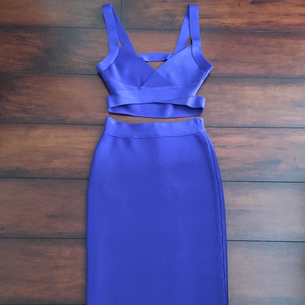 Two piece Bandage Top and Skirt