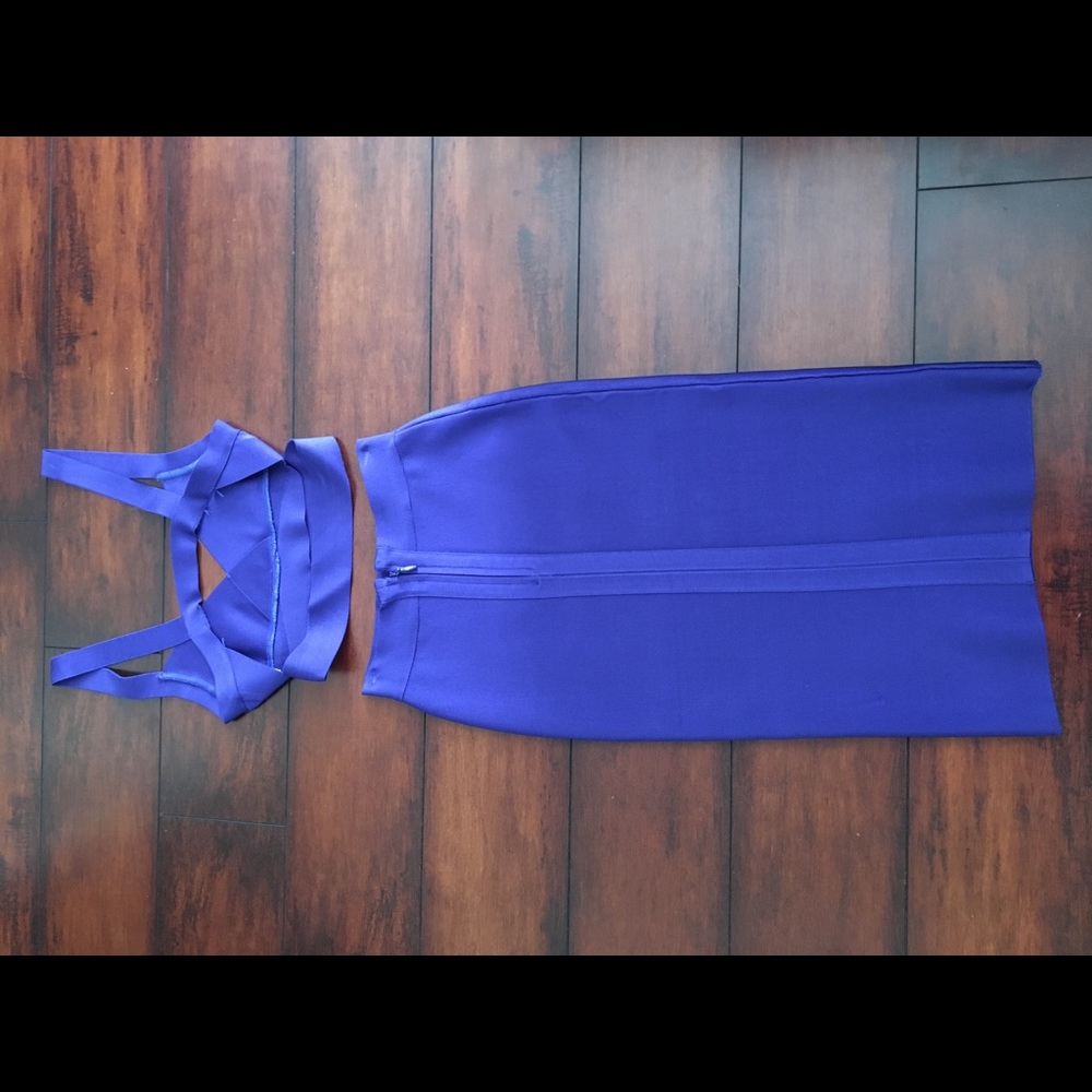 Two piece Bandage Top and Skirt - Picture 3 of 5
