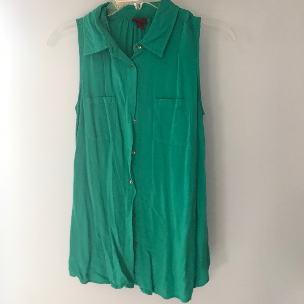 button up tank top