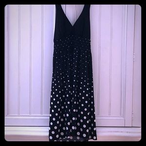 Beautiful black & white halter sundress SZ Medium