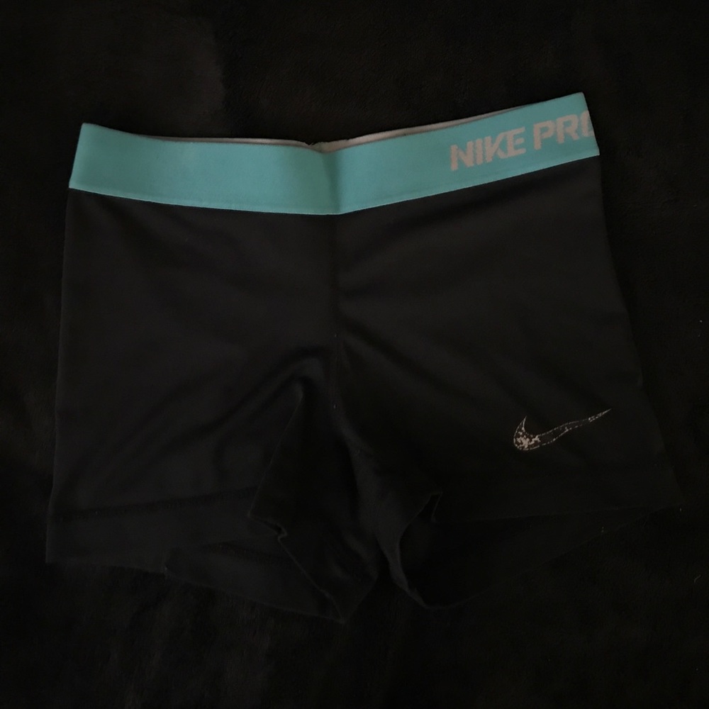 SOLD!! Black and Teal Nike Pro Dry Fit