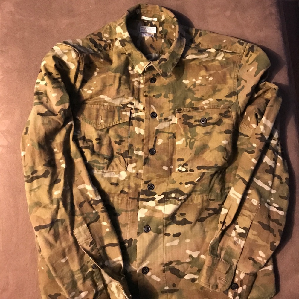 All Saints jacket/shirt. Camo.
